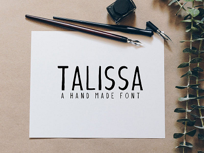 Talissa A Handmade Font bold cool cute font fonts handmade handwriting lovely text