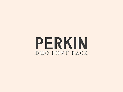 Perkin | Duo Font + Bonus Logo clean display elegant font fonts magazine modern poster text