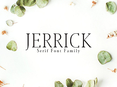 Jerrick Serif 6 Font Pack bold commercial font logo logotype magazines professional webfont wedding