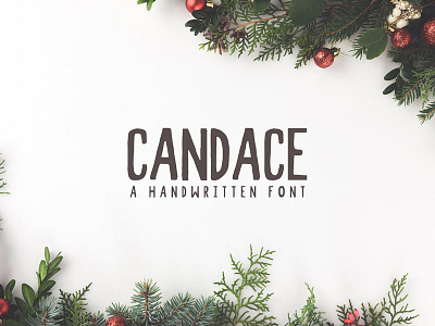 Candace A Handwritten Font + Bonus best christmas clean font handmade handwritten script