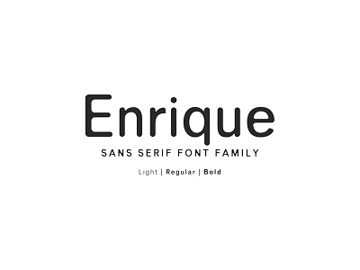 Enrique Sans Serif Font Family