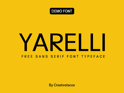 Free Yarelli Sans Serif Typeface