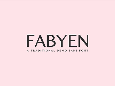 Free Fabyen Sans Serif Font