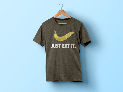 Just Eat It banana bananike healthy justeatit sport tshirt