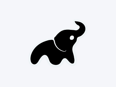 Elephant Icon animals branding color cute design draw drawing elephant freehand icon icons illustration kids logo