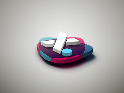 IDx 3D Concept 🚀 3d app apps icon isometric logo model photoshop ui ux