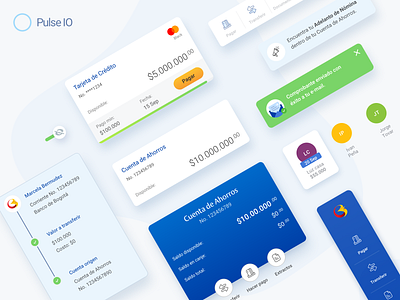 Pulse IO Foundations app banking card design design system digital finance motion style guide styleguide ui ux