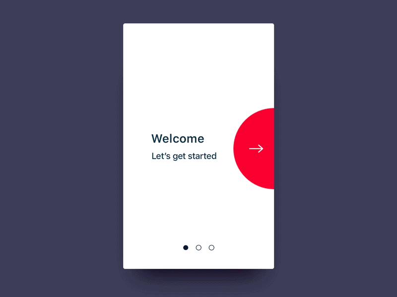 Onboarding // 023 023 account animation create daily dailyui form getstarted onboarding pagination signup transition