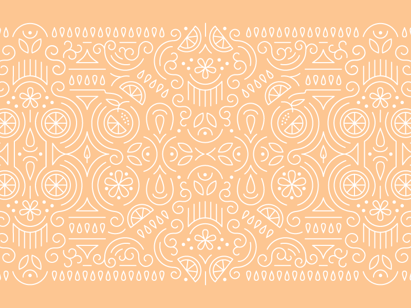 Orange Pattern line pattern line art pattern