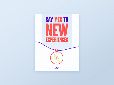 Say yes to new experiences !⁠ design experiences mahfworks minimal motivation motivational quotes new start typography yes