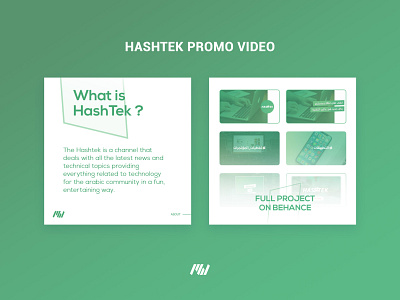 HashTek - Promotional Video⁠ green mahfworks minimal motion design news videos youtube