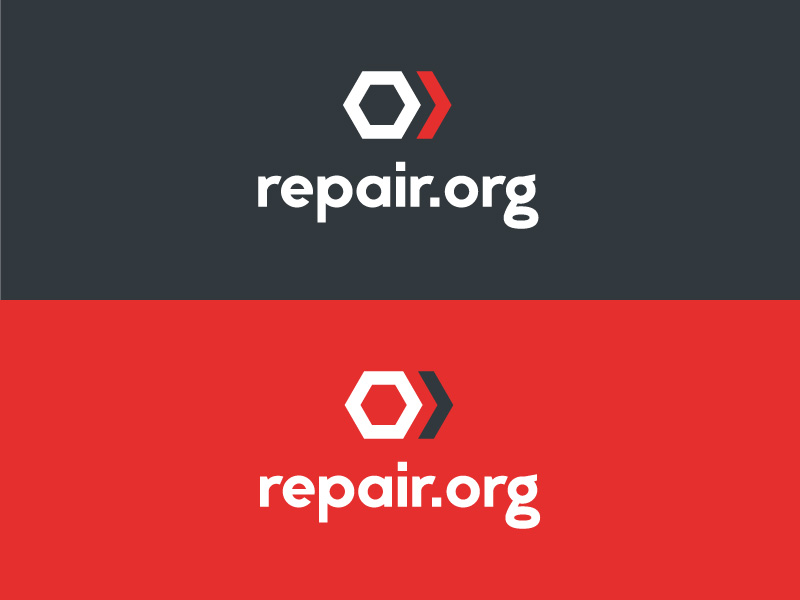Repair.org secondary logo designs by Jamie Gay on Dribbble