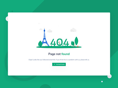 404 Not Found Page Environmental Bootstrap Template