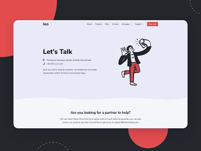 Agency Contact Page Bootstrap