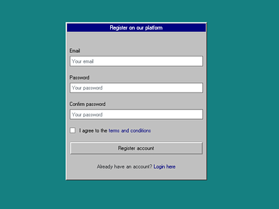 Windows 95 UI Register