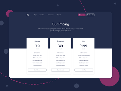 Pixel Pro - Bootstrap Pricing Section