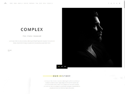 COMPLEX - Creative Bootstrap Template agency complex creative css digital download html javascript light template web