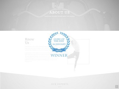 Guru Awwards-Guru of the day awards bootstrap fitfull fitness guru gym theme winner