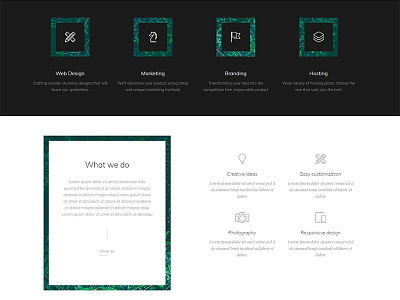 Bootstrap services page bootstrap components creative