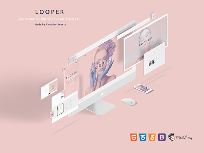 Looper-Multipurpose One/Multi Page agency ajax bootstrap clean creative modern multi purpose portfolio responsive theme