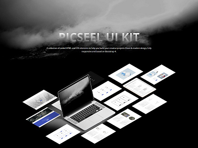 Picseel-Bootstrap 4 UI Kit bootstrap4 clean design kit modern ui