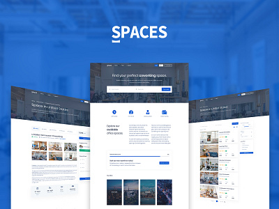 Spaces - Coworking Website Template