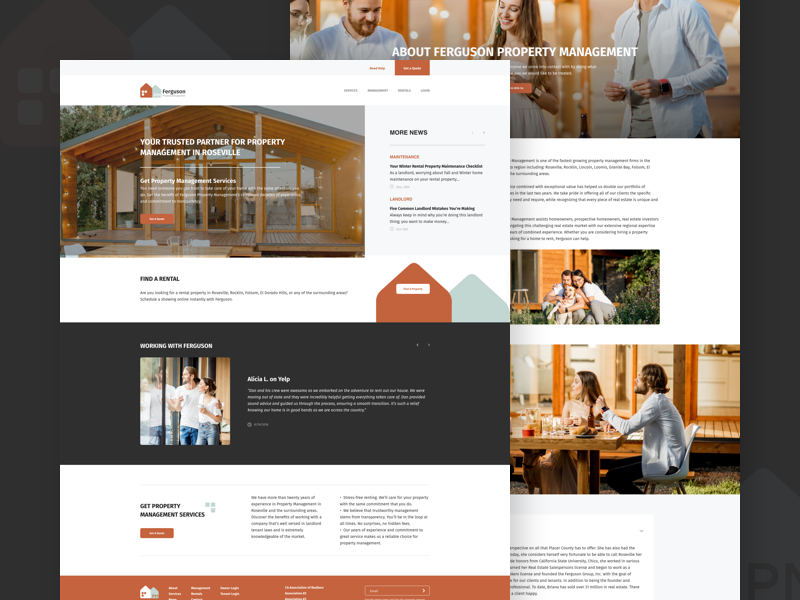 Ferguson Property Management by Justin Doyle on Dribbble