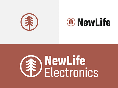 NewLife Electronics - Tree branding business illustrator logo