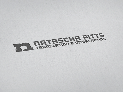 Final Logo Design for Natascha brand mark interpreter logo logo design monogram natascha outage translator