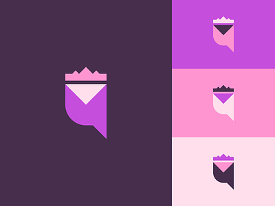 Royal Q crown design figma illustration logo mark q queen royal simple