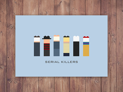 Lego Serial Killers freddy krueger halloween illustration jason voorhees leatherface lego michael myers pennywise pinhead poster serial killers