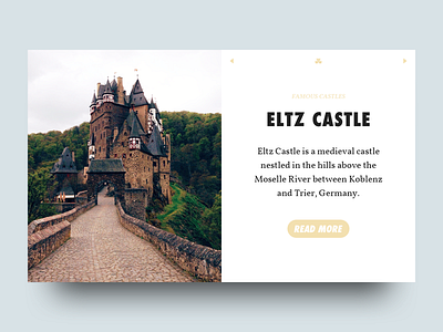 Eltz Castle castle clean concept design eltz castle hero minimal typography ui web design