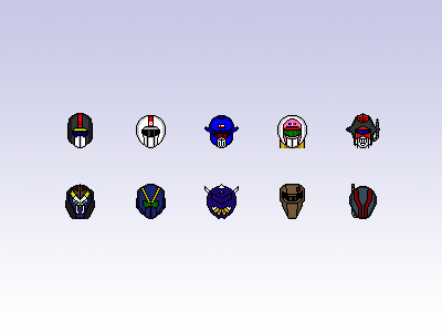 Saber Rider Icon Set