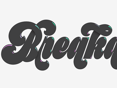 New font Preta ampersand black calligraphy lettering typography