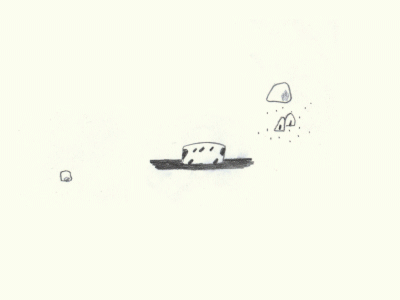 'Bus on the road' Sequence animation gif hand drawn short film