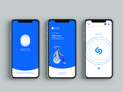 splash screen / welcome / Search via Shazam