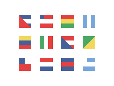 South America Flags flags minimalist south america