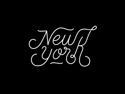 New York lettering new york typogaphy