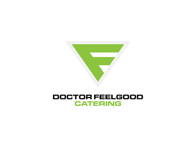 Doctor Feelgood Catering catering design doctor drfeelgood fit fitness flat food green healthy heath logo pictogram shield training vector
