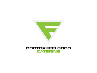 Doctor Feelgood Catering catering design doctor drfeelgood fit fitness flat food green healthy heath logo pictogram shield training vector