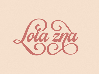 Lola Zna - Catering branding catering cuisine design flat food logo typography vector