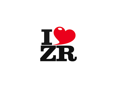 I Love Zrenjanin branding design flat heart icon ilove logo love typography vector zrenjanin