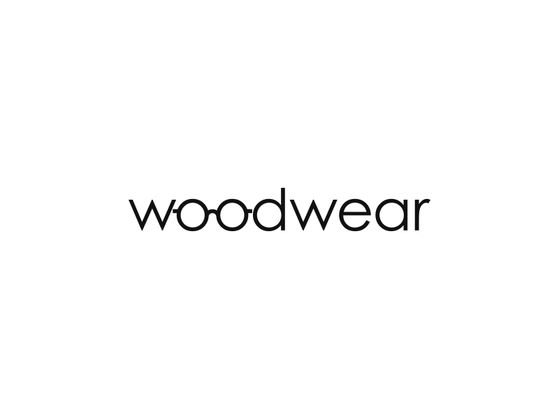Woo(d)w(ear) branding design eyewear flat glasses lenses logo sunglass typography vector wood woodcraft woodwear