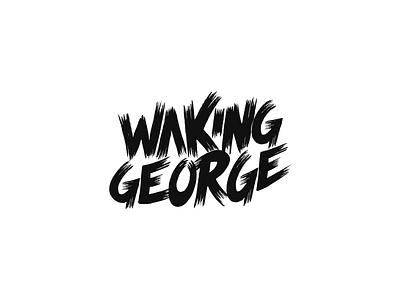 Waking George branding club clubbing design dj drawing flat logo music typography vector