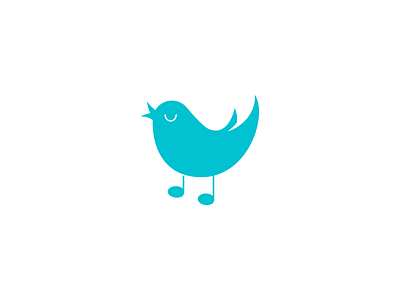 Music Bird - FOR SALE bird branding design flat icon logo music note sing vector