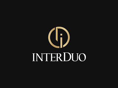 InterDuo Night Club branding design flat icon id logo monogram nightclub nightlife pictogram typography vector