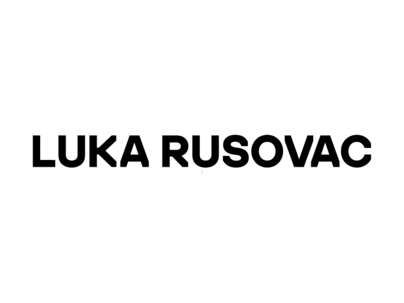 Luka Rusovac - Videographer branding design flat letter logo logo animation lr monogram motion motion design motion graphics rec record typography vector video videographer videography
