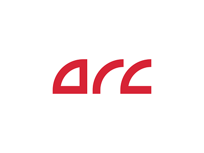 ARC - Logo Concept arc arch architecture branding circles design flat logo pictogram typography vector
