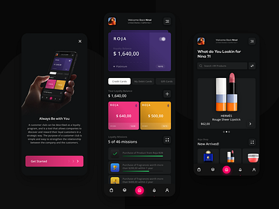 Rojashop Customer Loyalty App app experience graphic design interface loyalty ui user ux