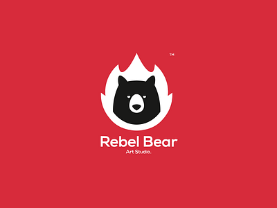 Rebel Bear | Art Studio brand branding design graphic design identity illustration logo